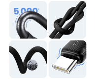 USAMS Kabel KY Series US-SJ693 3A USB-C do USB-A 2m biały - 1569050 - zdjęcie 6